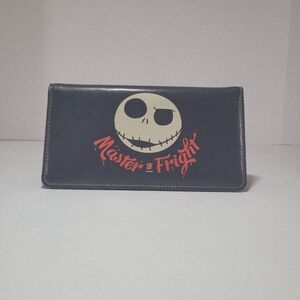 Disney Nightmare Before Christmas Checkbook Cover Navy Jack Skellington